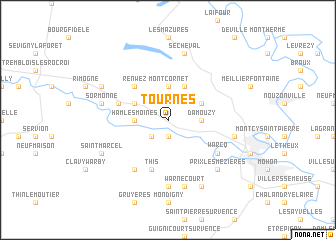 map of Tournes