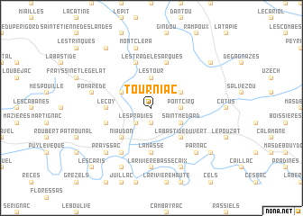 map of Tourniac