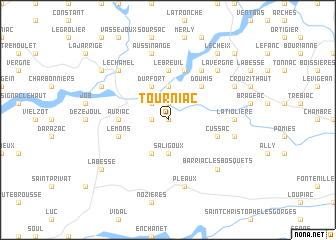 map of Tourniac