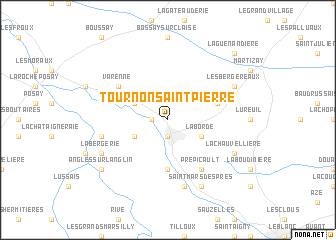 map of Tournon-Saint-Pierre