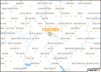 map of Tournon