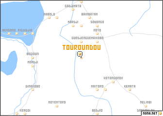 map of Touroundou