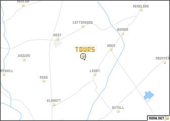 map of Tours