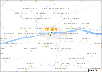 map of Tours