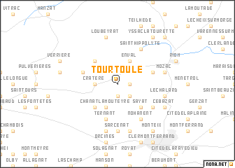map of Tourtoule