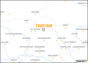 map of Tourtour