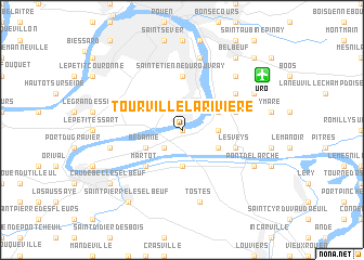 map of Tourville-la-Rivière