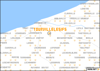 map of Tourville-les-Ifs