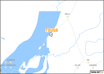 map of Tousa