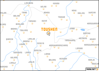 map of Toushen
