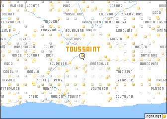 map of Toussaint