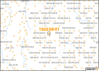 map of Toussaint