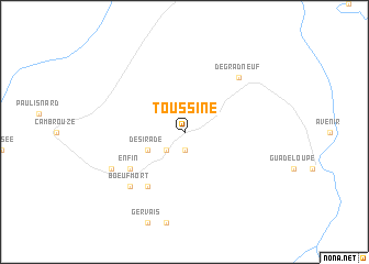 map of Toussine