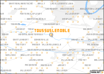 map of Toussus-le-Noble