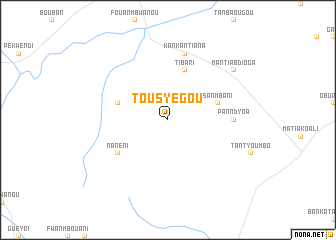 map of Tousyégou