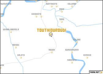 map of Toutikouroudi