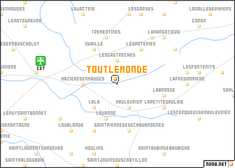 map of Toutlemonde