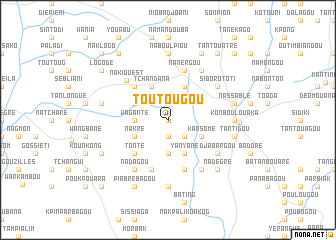 map of Toutougou