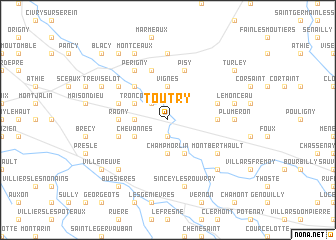 map of Toutry