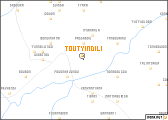 map of Toutyindili