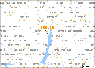 map of Touves