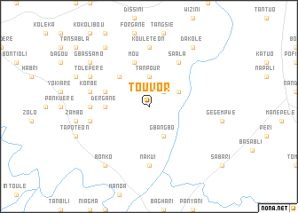 map of Touvor