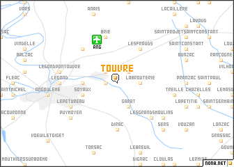 map of Touvre