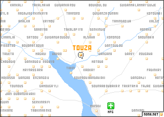 map of Touza