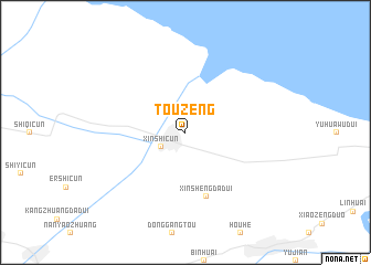 map of Touzeng
