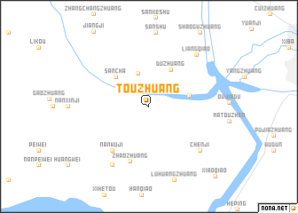 map of Touzhuang