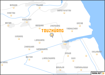 map of Touzhuang