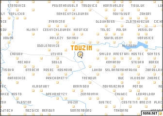 map of Toužim