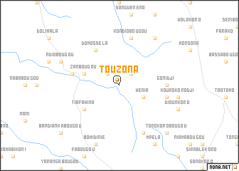 map of Touzona