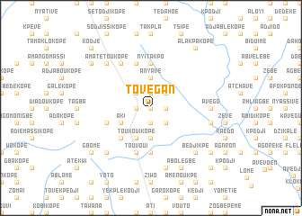 map of Tovégan