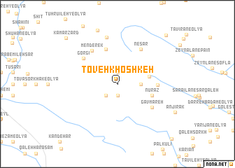 map of Toveh Khoshkeh