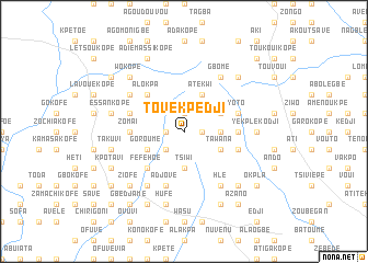 map of Tové Kpedji