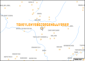 map of Ţoveyleh-ye Bozorg-e Ḩājj Yāser