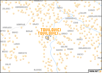 map of Tovilovići