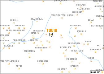 map of Ţovīn