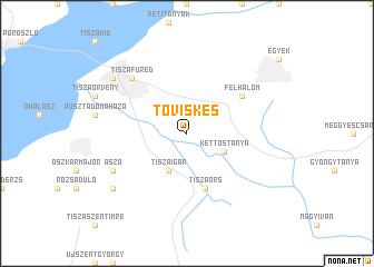 map of Tőviskes