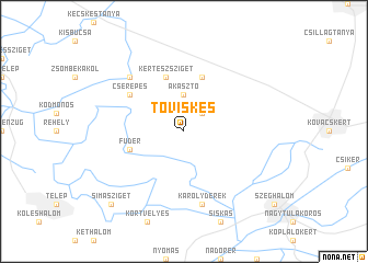 map of Töviskes