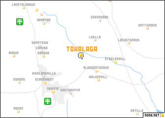 map of Towalaga