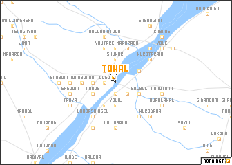 map of Towal