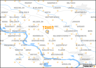 map of Töwen