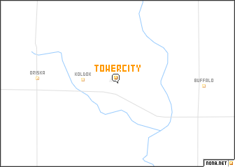 map of Tower City