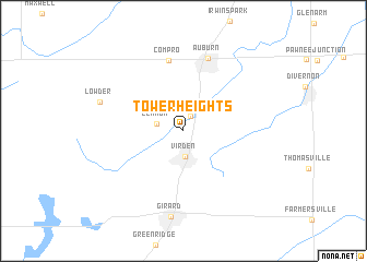 map of Tower Heights