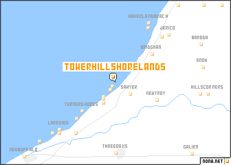 map of Tower Hill Shorelands