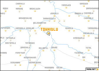 map of Towḩīdlū