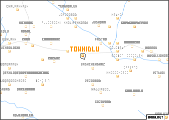 map of Towḩīdlū