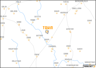 map of Towin